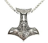 Hao Wu Xuan Mode Corbeau Amulette Nordic Aegishjalmur Helm of Awe Slavic Hammer Viking Necklace prezzie