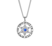 Hao Wu Xuan Mode étoile de David Cristal Pendentif Collier pour Hommes Femmes Talisman hébreu amulette Supernature juif prezzie