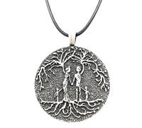 Hao Wu Xuan Mode Famille Arbre De Vie Pendentif Père Mère Enfants Relation Amulette Vintage Collier prezzie