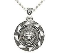 Hao Wu Xuan Mode Veles Slave Symbole Pendentif, Amulette Viking, Loup Viking et Collier de Talismans