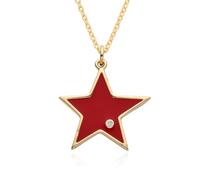 Hao Wu Xuan Multicolore arc-en-ciel étoile breloques huile goutte à goutte collier pour femmes ras de cou chaîne pendentif bijoux accessoires
