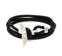 Hao Wu Xuan Multicouche 4mm Milan Corde Viking Bracelet Breloque Baleine Requin Braclet pour Hommes/Femmes Ocean Series Bracelet Bijoux