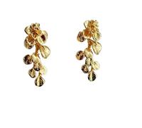 Hao Wu Xuan Ohrringe aretes Mujer Moda Fleur Pompon Dangle Boucles d’Oreilles Femme pendientes Tous
