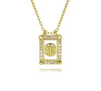 Hao Wu Xuan Or Notre-Dame Rectangle Creux breloques pour la fabrication de bijoux de bricolage St. Jude St. Benedict pendentif bijoux cadeaux