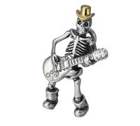 Hao Wu Xuan Rétro Classique crâne Guitare Pendentif Collier pour Hommes et Femmes Mode Hip hop Rock fête Bijoux Cadeaux