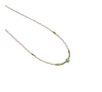 Hao Wu Xuan Rond Collier Tissé Perle De Riz Ras de Cou Dames Bijoux Naszyjnik Colliers Con, Colgante Accesorios Mujer