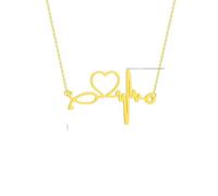 Hao Wu Xuan Stéthoscope en acier inoxydable Heartbeat Collier Femmes Amour Coeur Colliers & Pendentifs Infirmière Médicale Médecin Amoureux Cadeaux