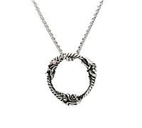 Hao Wu Xuan Tendance Simple Ouroboros Pendentif Synthèse Populaire Serpent Colliers pour Hommes Femmes Cadeau Charm Bijoux
