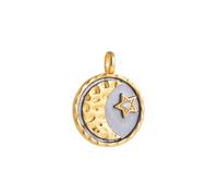 Hao Wu Xuan Vintage Lune étoile Soleil Mauvais Yeux Breloques pour Collier Bracelet Multi Charme Pierre de Naissance délicat Bricolage Bijoux Cadeaux