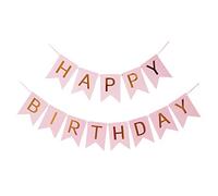 Haobase Bannière « Happy Birthday » - Guirlande d'anniversaire -