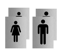 Haobase Lot de 4 autocollants en vinyle pour homme et femme (10 cm x 15 cm)