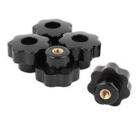 Haobase Lot de 5 vis M6 x 32 mm filetage intérieur par trou étoile tête vis serrage bouton grip