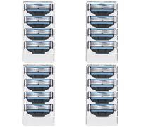 HAOBIN 16 pièces lames de rasoir Mach 3 lames de recharge Mach 3 lames de rechange pour rasoir humide Lame mach 3 Compatible avec les rasoirs Mach 3 pour nettoyer les poils de la barbe et du corps