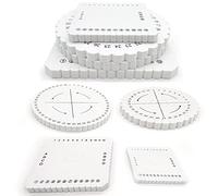 HAOBIN 4 pièces Disque à Tresser Disques De Tressage Disques Kumihimo Disk Conseil à La Main Tissage Disque Outils De Tissage De Bijoux De Bracelet De Bricolage Faits à La Main pour La Corde TresséE