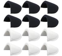 HAOBIN 6 Paires Epaulette En Mousse éPaulettes En Mousse à Coudre éPaulettes Souples éPaulettes De Cosine Epaulette VêTement En Mousse Utilisé Pour Coudre Des Accessoires Pour Veste De Cosine,VêTement