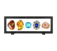 HAOBIN Cadre Flottant Support Titulaire Grand Cadre Flottant Transparent Bijoux BoîTe Vitrine à Suspension Supports De PréSentation Flottants Pour Affichage Anneau Pendentif Bracelet Bijoux (A)