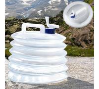 HAOBIN Jerrican d’Eau Pliable Réservoirs d'eau Pliable Bidon Pliables et Portables 10 L Réservoir d'eau Pliable avec Robinet,sans BPA,réservoir d'eau en Plastique pour Le Camping,Le Jardin (10L)