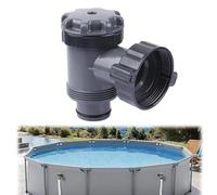 HAOBIN Vanne d'arrêt à piston pour pompe de filtration Intex Bestway Coleman - Pièce de rechange - Raccord de tuyau de 1-1/2" - Accessoire de piscine