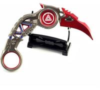 haobook APEX Game Legends Heirloom Raptor's Claw 5.9 '' Metal Collection Cosplay Prop Sac à Dos Décoration Décoration de Bureau Cadeau pour Les Amateurs de Jeux,Rouge