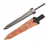 haobook Jeu Elden Ring Greatsword Modèle 22Cm/8.7In Motif Damas Matériau entièrement en métal avec présentoir Accessoire de Cosplay Mini Jeu à Collectionner