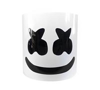 haobook Masque DJ Marshmallow - Costume Halloween Adulte & Ado - Masque Respirant pour Carnaval, Festivals & Soirées à Thème - Accessoire Cosplay pour Clubs & Fêtes Musicales