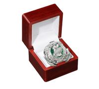 Haobook Réplique de bague de championnat des Eagles de rugby 2025 avec coffret cadeau Bagues de collection pour le 59e champion du Super Bowl Cadeaux pour hommes les anciens et les collectionneurs,13#