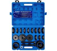 HAOBOOT 24pcs Extracteur de Roulement Arrache Moyeu Traction Avant | Acier Au Carbone Forgé, Démontage Et Installation Roulement Roue, Compatible with Véhicules FWD, Mallette Renforcée