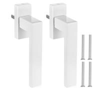 HaoChen 2 Pcs Poignee Fenetre PVC, Poignée de Fenetre PVC, Poignées de Fenêtre en uPVC Droite/Gauche en Aluminium pour Fenêtres et Portes en uPVC (Blanches)