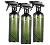 HaoChen 3 Pcs 500ml Flacons Pulvérisateur, Vaporisateur Eau, Bouteille Spray Vide Flacon Spray Bouteilles, pour Ménage, Nettoyage, Jardinage, Plantes, Coiffeur(Rond, Vert Foncé)