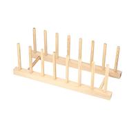 HaoChen Support en Bois pour Assiettes, Égoutoire Vaisselle Bois, Caserole de Cuisine Panier pour Les Tasses, La Vaisselle, Les Séchoirs à Livre, Les égouttoirs, Les CD