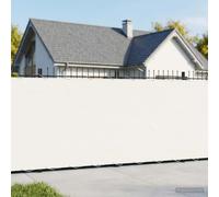 HaoChrymec Brise-Vue de Balcon en Polyester Enduit PU, Blanc, 25 x 1.8 m
