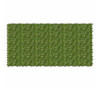 HaoChrymec Brise-Vue Feuillage, polyéthylène et Tissu, Vert et Jaune, 36 pièces, 2.27kg