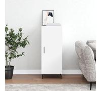 HaoChrymec Buffet Blanc en Bois Composite, Meuble de Rangement avec 3 tiroirs, Buffet Salle à Manger Moderne, Meuble à tiroirs pour Cuisine, bahut Salon, 34.5 x 34 x 90 cm