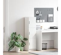 HaoChrymec Buffet Blanc en MDF, Meuble de Rangement Moderne, Commode Cuisine, Buffet Salle à Manger, bahut Salon, 40 x 41 x 75 cm, Blanc
