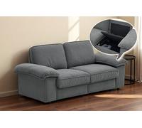 HaoChrymec Canapé 2 Places Moderne, Velours Doux avec Rangement Caché, Assise Confortable Et Facile À Entretenir, pour Salon Et Appartement, Gris