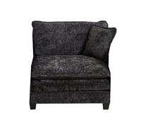 HaoChrymec Canapé Cloud 1 Place (Accoudoirs Non Inclus), Canapé Modulable Moderne, pour Salon, Chambre et Appartement, Coussin D'assise Confortable Double Couches, Tissu Chenille Respirant, Noir