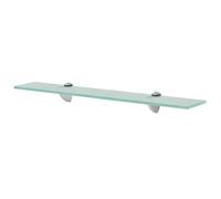 HaoChrymec Étagère Murale with Verre de Sécurité Trempé, Design Transparent, Idéale pour Cuisine, Salle de Bain, Bibliothèque Murale, Étagères Murales, 60 x 20 cm
