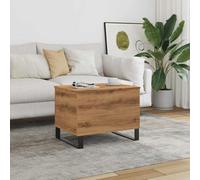 HaoChrymec Table Basse Artisan with Bois D’ingénierie, Design Pratique, Grand Espace de Rangement, Coffee Table, Tables de Salon, pour Salon, Chêne Artisanal, 60 x 44.5 x 45 cm