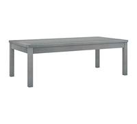 HaoChrymec Table de Jardin Extérieur, 100x50x33 cm en Bois d'Acacia Massif, Design Plateau à Lattes, Résistante aux Intempéries, Table Basse Jardin Exterieur, Table de Balcon,Piscine,Gris