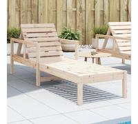 HaoChrymec Transat Jardin Extérieur en Pin Massif, Bain de Soleil avec Dossier Réglable, Confortable et Résistant, Relax Jardins Exterieur, pour Piscine, Terrasse, Balcon, Dimensions 199.5x62x55 cm