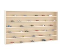 HaoChrymec Vitrine de Collection with Contreplaqué, Design Élégant, 6 Étagères, Vitrine Murale pour Collection, Vitrine Figurine, pour Salon et Chambre, Bois, 80 x 8.5 x 55 cm