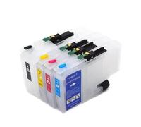 HAOCNC 4Color LC424 Refill Ink Cartridge with Disposable Chip 4X Compatible with Printer Supplies DCP-J1200W J1200WE J1200 J1200W J1200WE