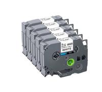 HAOCNC 5 10 pièces 6 9 12 18 24mm TZeFX231 TZe FX231 FX221 FX211 FX241 FX631 Ruban Flexible Compatible avec Les Fournitures d'imprimante Compatible avec Le numéro de pièce TZeFX231(5PK 6mm White)