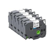 HAOCNC 5 10 pièces 6 9 12 18 24mm TZeFX231 TZe FX231 FX221 FX211 FX241 FX631 Ruban Flexible Compatible avec Les Fournitures d'imprimante Compatible avec Le numéro de pièce TZeFX231(5PK 18mm White)