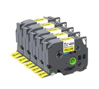 HAOCNC 5 10 pièces 6 9 12 18 24mm TZeFX231 TZe FX231 FX221 FX211 FX241 FX631 Ruban Flexible Compatible avec Les Fournitures d'imprimante Compatible avec Le numéro de pièce TZeFX231(5PK 18mm Yellow)