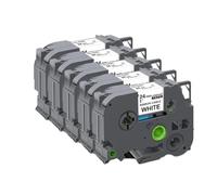 HAOCNC 5 10 pièces 6 9 12 18 24mm TZeFX231 TZe FX231 FX221 FX211 FX241 FX631 Ruban Flexible Compatible avec Les Fournitures d'imprimante Compatible avec Le numéro de pièce TZeFX231(5PK 24mm White)