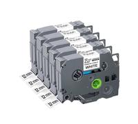 HAOCNC 5 10 pièces 6 9 12 18 24mm TZeFX231 TZe FX231 FX221 FX211 FX241 FX631 Ruban Flexible Compatible avec Les Fournitures d'imprimante Compatible avec Le numéro de pièce TZeFX231(5PK 12mm White)