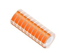 HAOCNC Bande de gaufrage 3D 9MM, 10 pièces, Compatible avec E101 12965 1540 1610, Machine à écrire Manuelle, Fabricant d'étiquettes, Fournitures d'imprimante à Bande DIY(Fluorescent Orange)