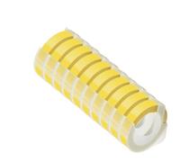HAOCNC Bande de gaufrage 3D 9MM, 10 pièces, Compatible avec E101 12965 1540 1610, Machine à écrire Manuelle, Fabricant d'étiquettes, Fournitures d'imprimante à Bande DIY(Light Yellow)