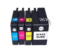 HAOCNC Cartouches d'encre compatibles 933XL, 8 pièces, Compatible avec imprimante 932 933 Officejet Pro 6100 6600 7110 7610 7612, compatibles avec 932 932XL 933XL